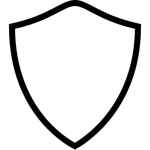 Shield Icon Blank PNG Image