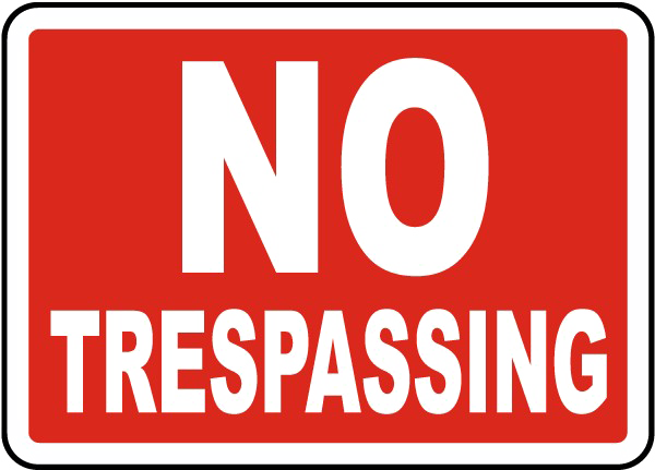No Trespassing Sign Free Download Image PNG Image