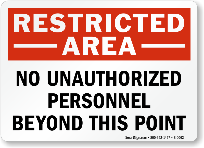 Unauthorized Sign HD Free PNG HQ PNG Image