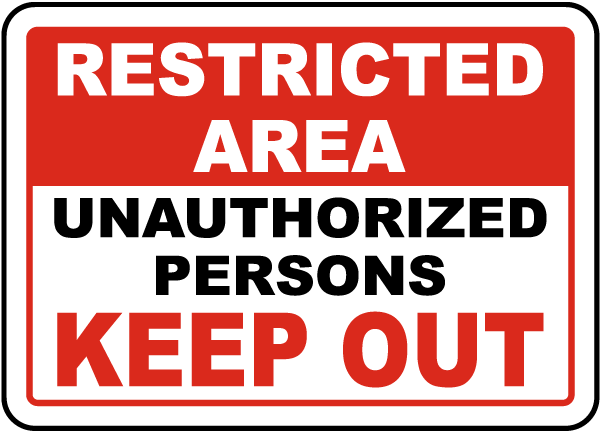 Unauthorized Sign Image Free Clipart HD PNG Image