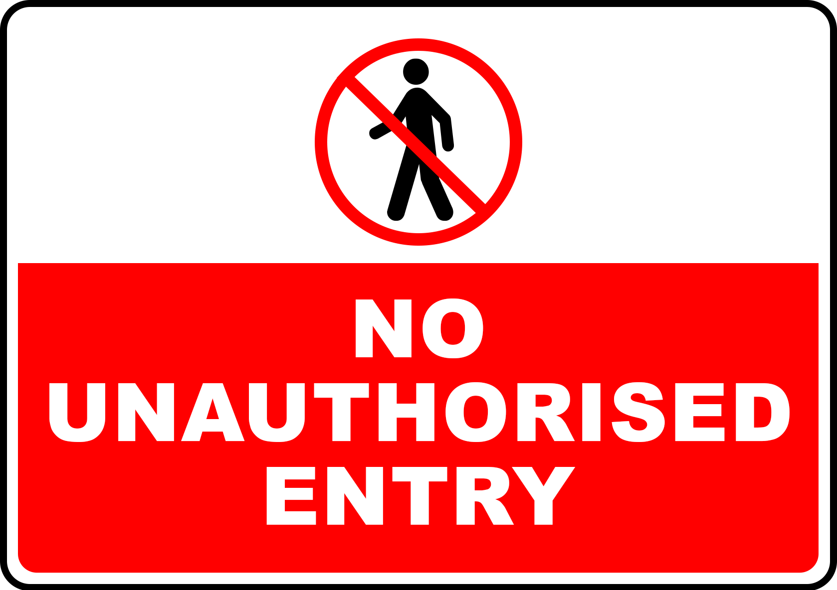 Unauthorized Sign Picture Download Free Image PNG Image