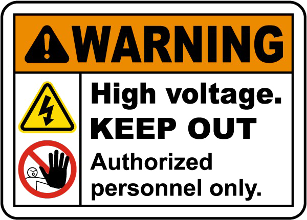 Keep Out Warning Image Free Clipart HQ PNG Image