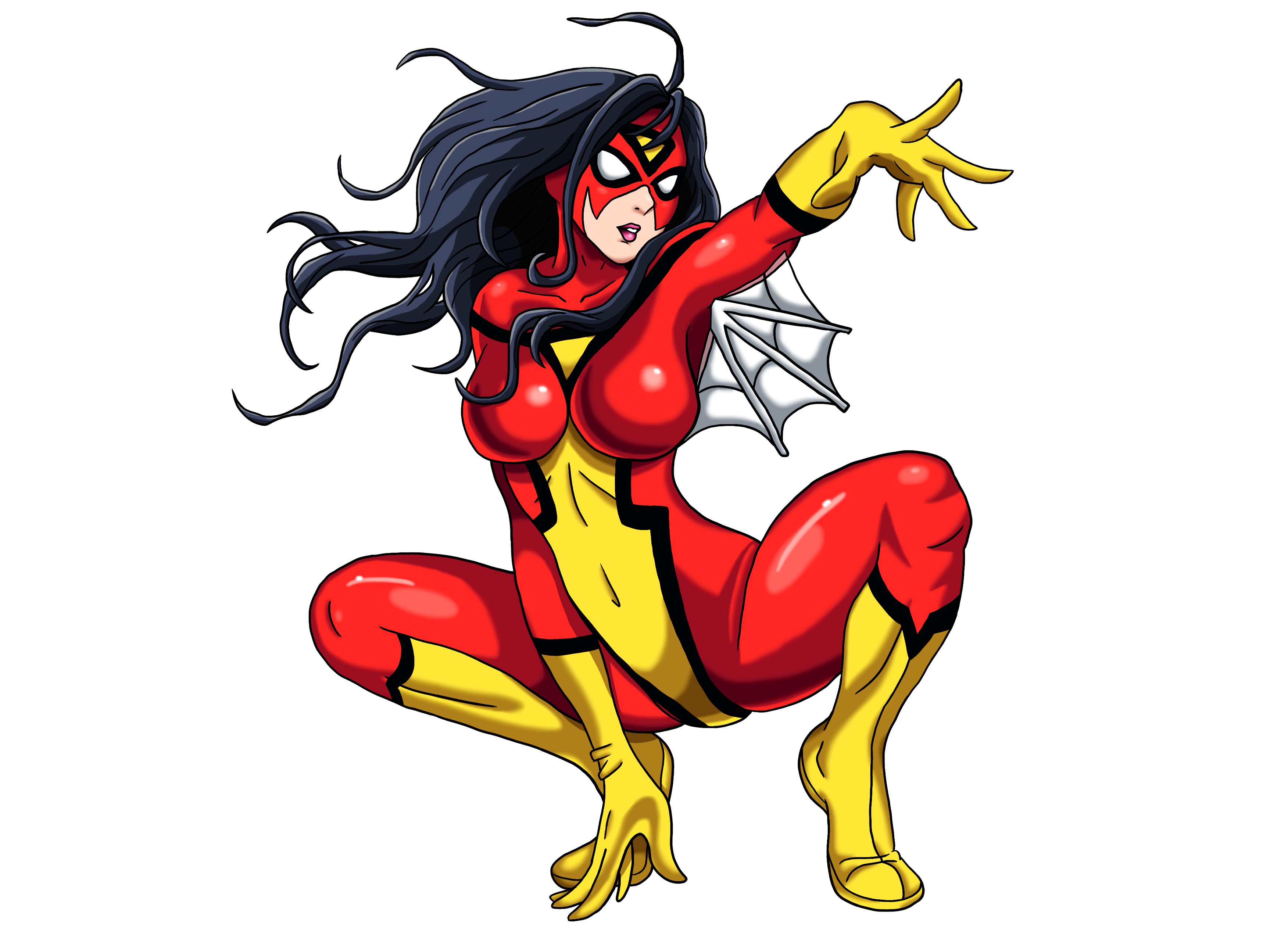 Spider Woman Transparent Background PNG Image