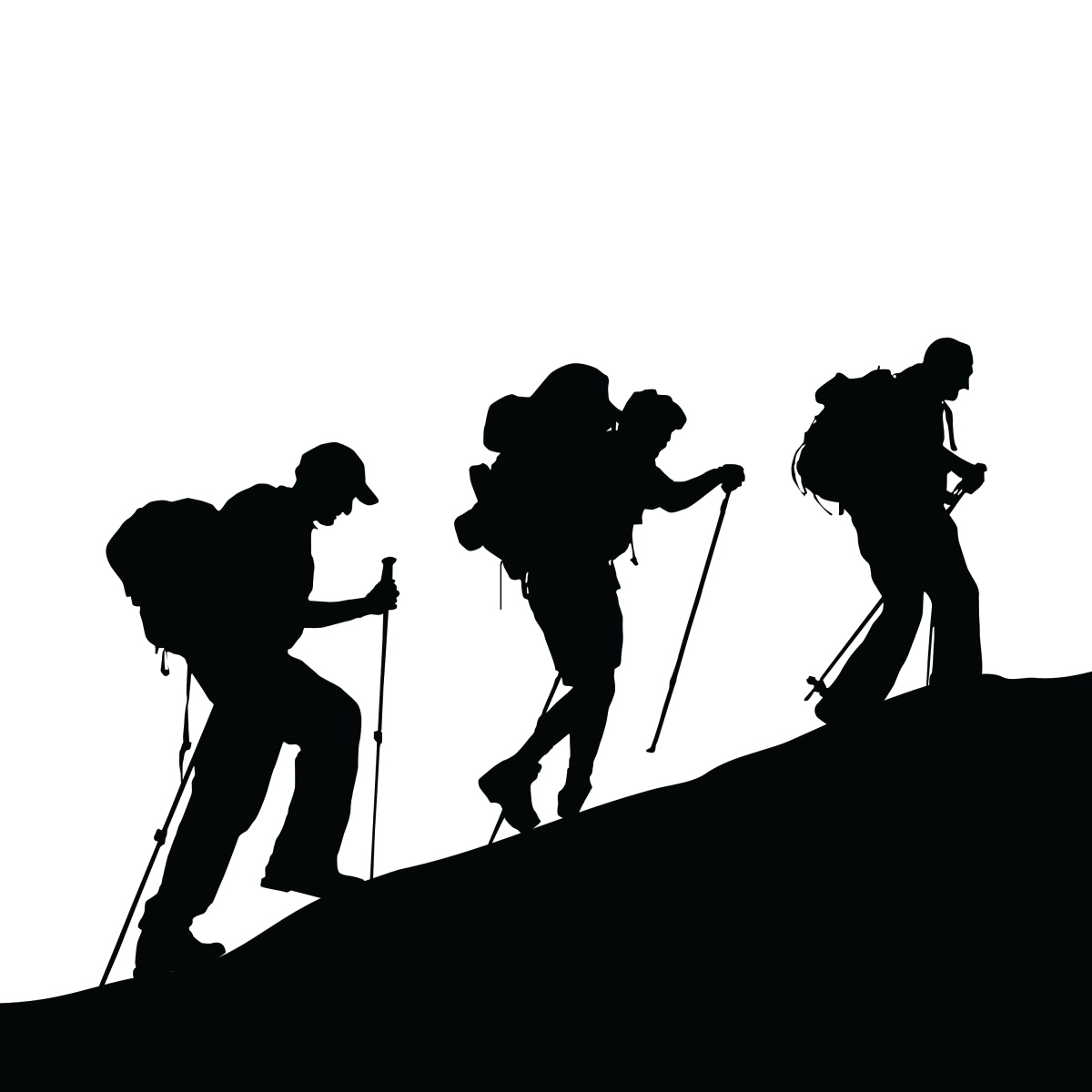 Climbing Silhouette Black Royaltyfree Mountaineering PNG File HD PNG Image