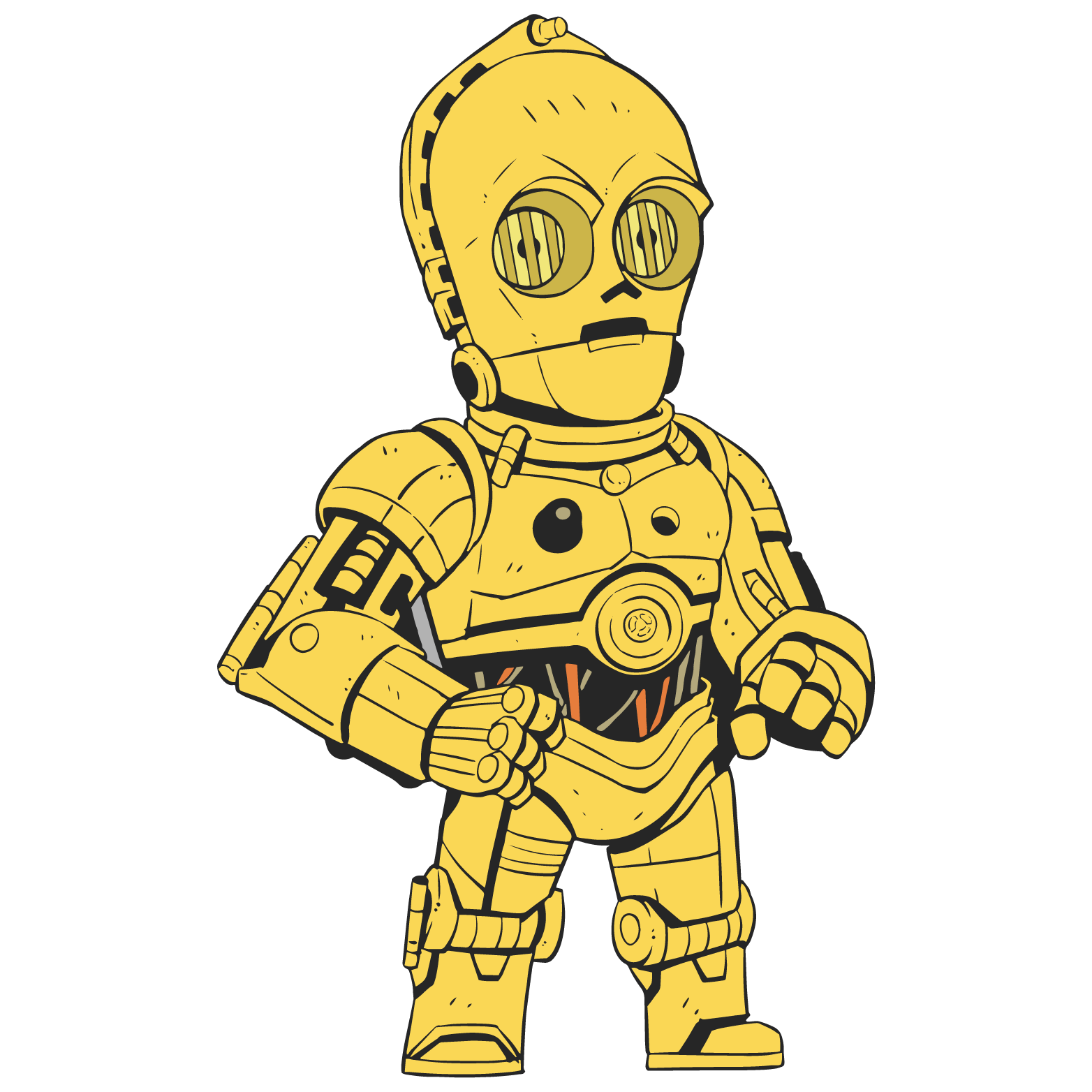 C3Po Star Wars PNG File HD PNG Image