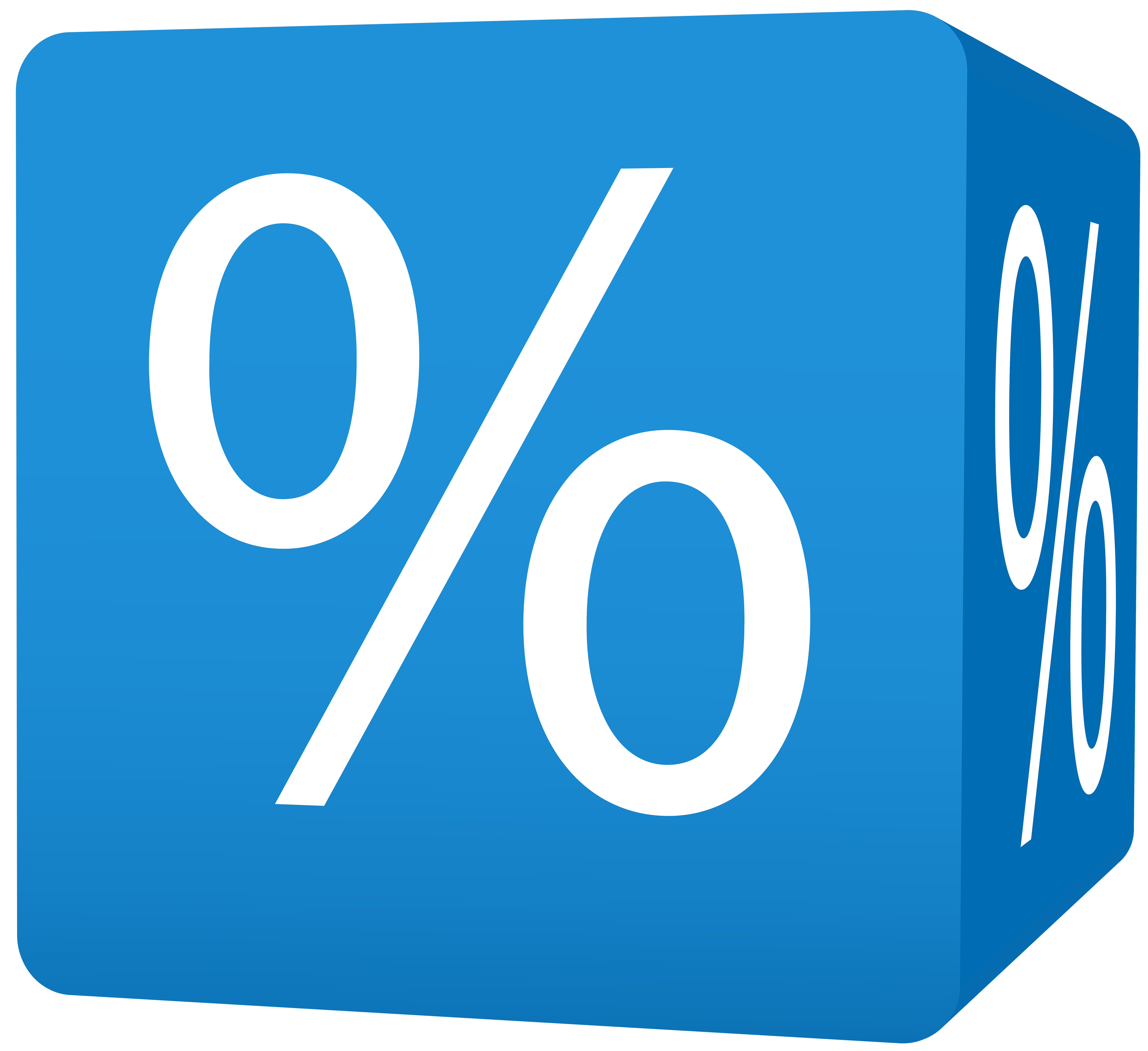 Blue Cube Brand Discount Logo Transparent PNG Image