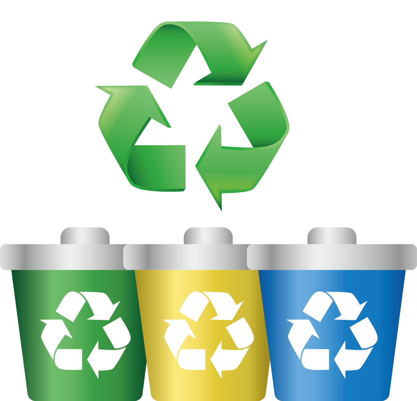 Vector Painted Symbol Recycling Label Paper Green PNG Image