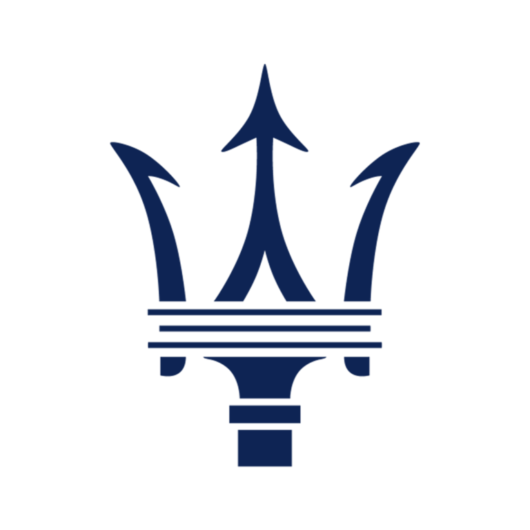 Maserati Car Luxury Vehicle Logo Line PNG Image