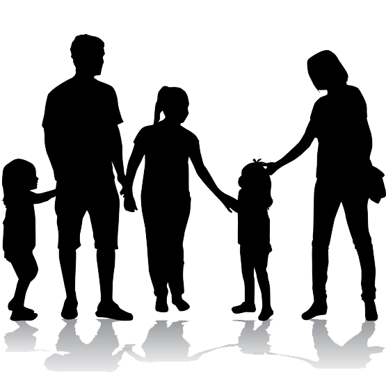 Standing Silhouette Behavior Family Photography Human PNG Image