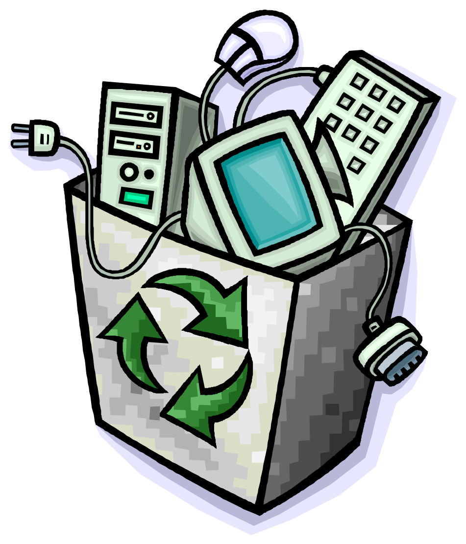 Bin Recycling Computer Recycle Electronics Waste Electronic PNG Image