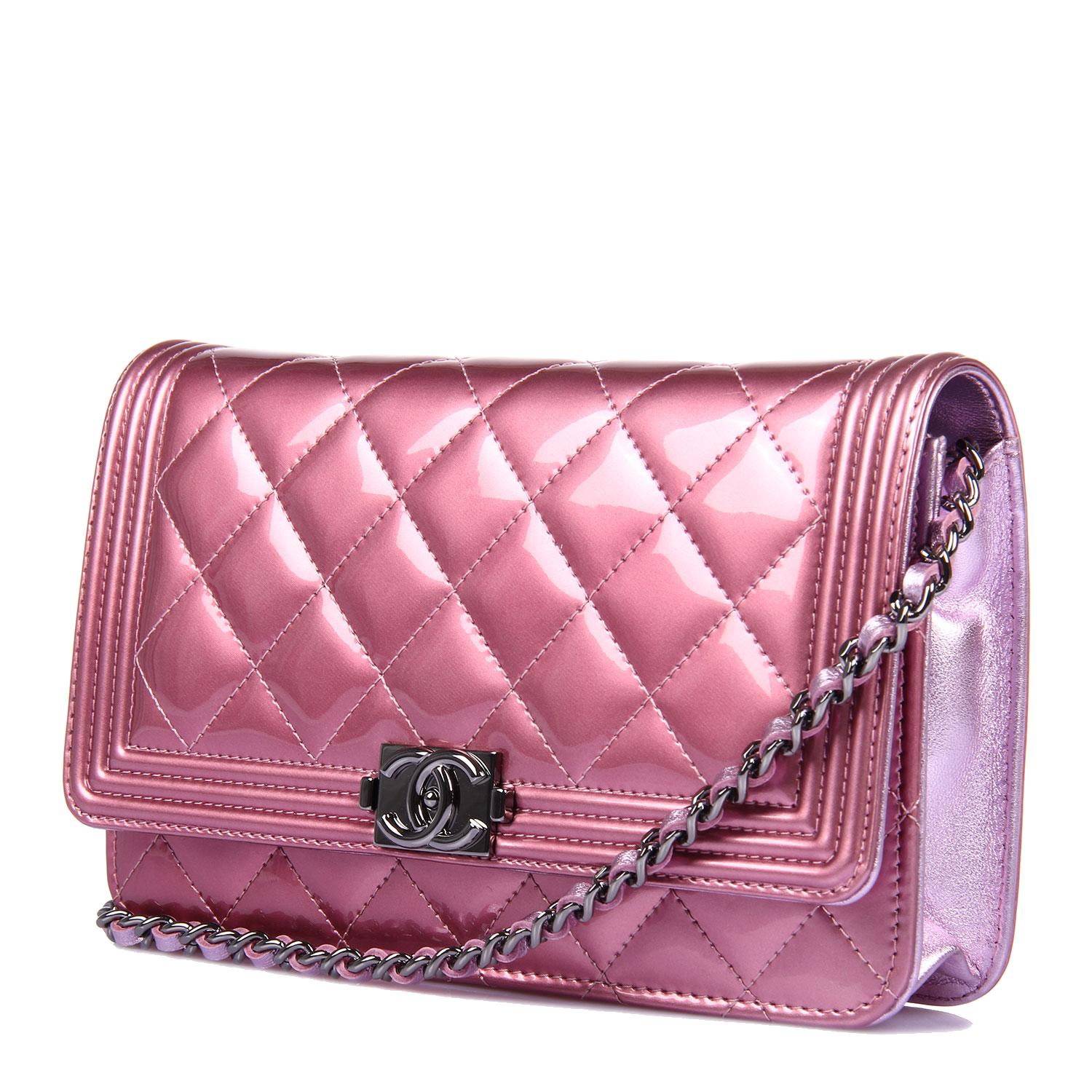 Pearl bag leather crossbody bag Chanel Pink in Leather - 33202592