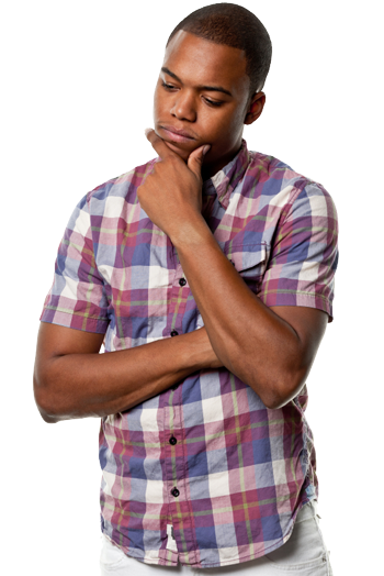 Thinking man PNG Image