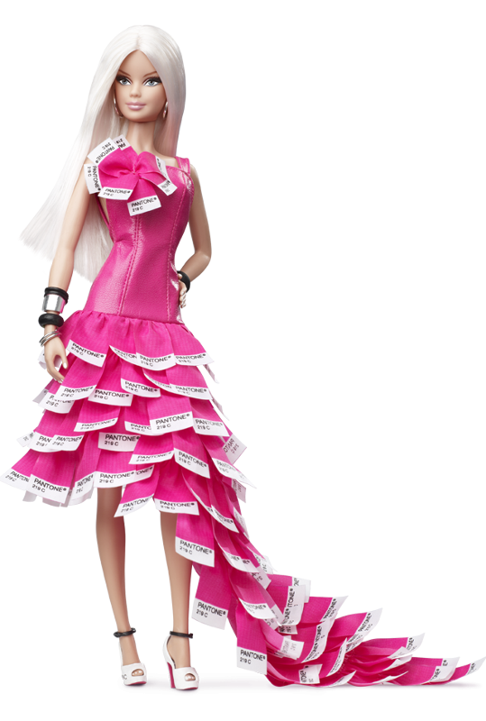 Pink Doll Dress Princess Barbie PNG Image