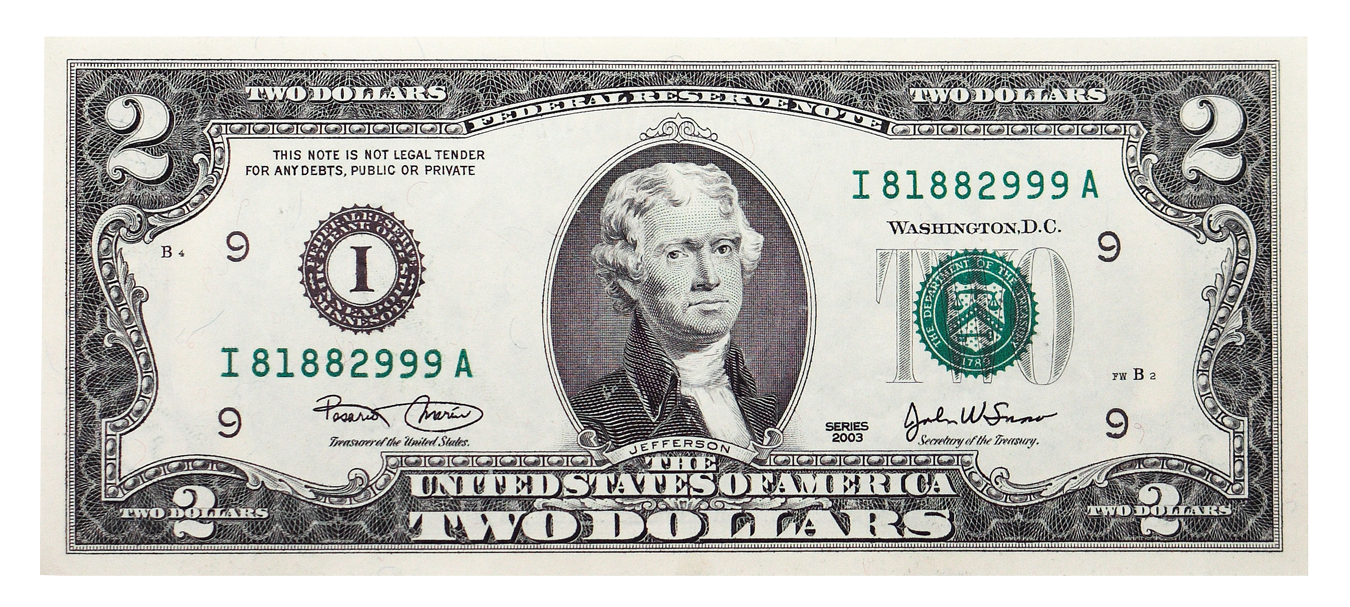 United Banknote Bill Dollar One-Dollar Two States PNG Image