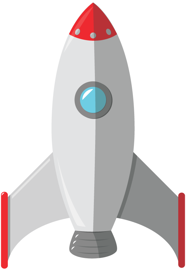 Realistic Vector Rocket Free Clipart HD PNG Image