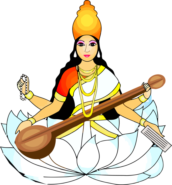 Vasant Panchami Indian Musical Instruments Instrument For Happy Themes PNG Image