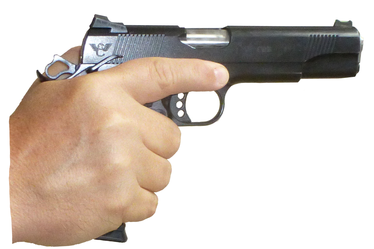 Gun In Hand Image PNG Image