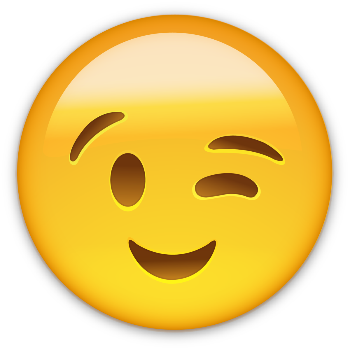 Download Emoticon Smiley Wink Smile Whatsapp Emoji Hq Png Image In