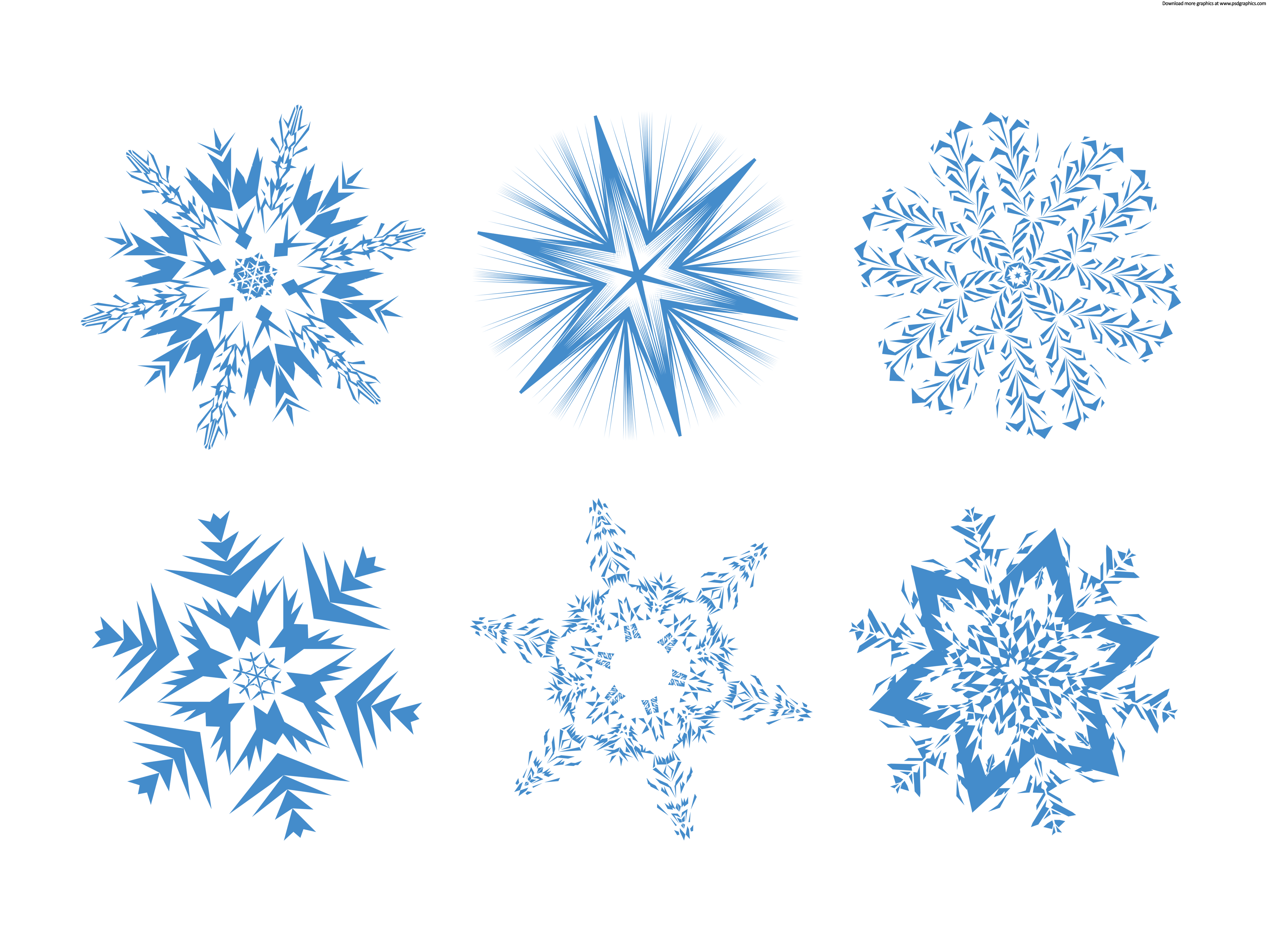 Snowflakes Clipart PNG Image