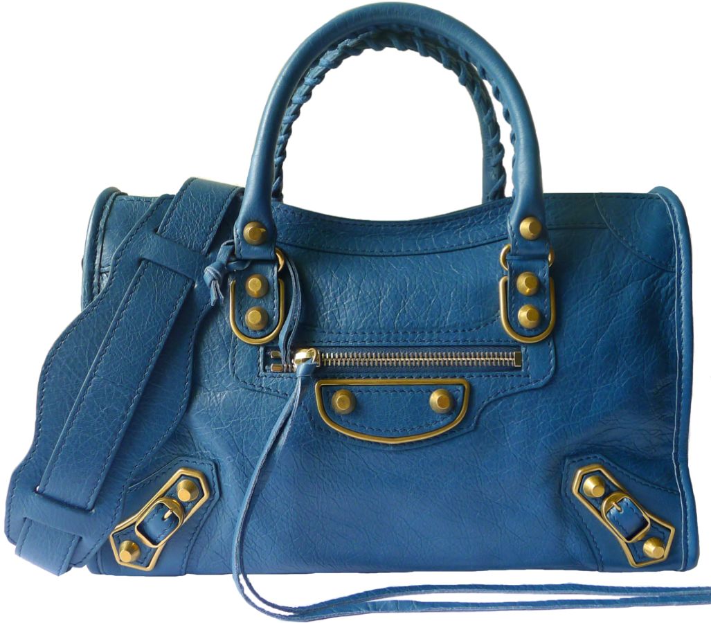 Blue Handbag Purse Free Photo PNG Image