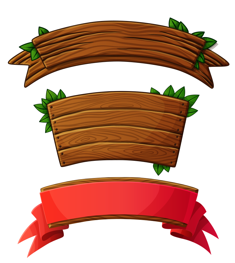 Logo Wood Banner Plank Sign PNG Download Free PNG Image