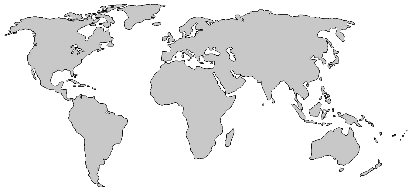 World map PNG Image