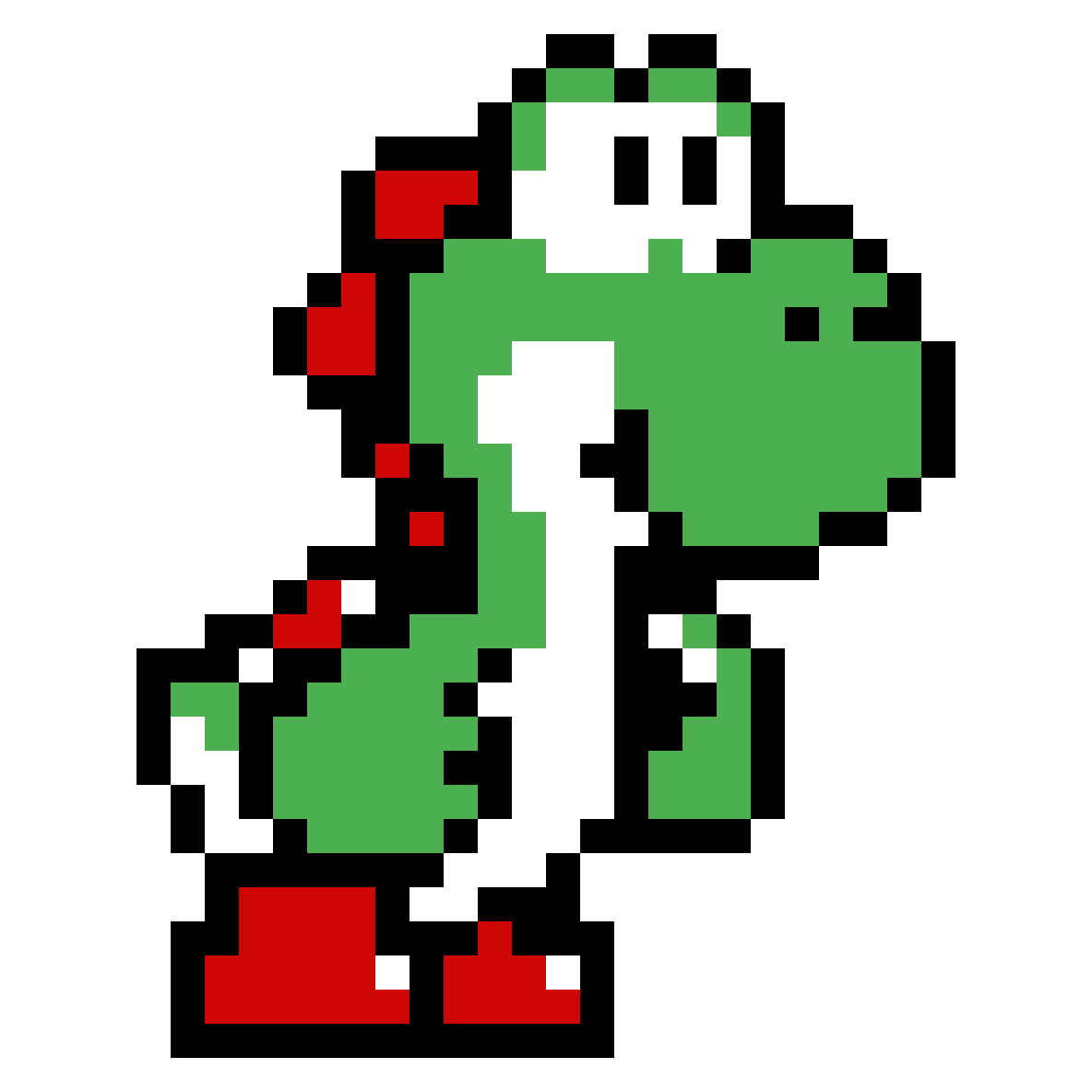 Mario Yoshi Green Go Touch World Line PNG Image