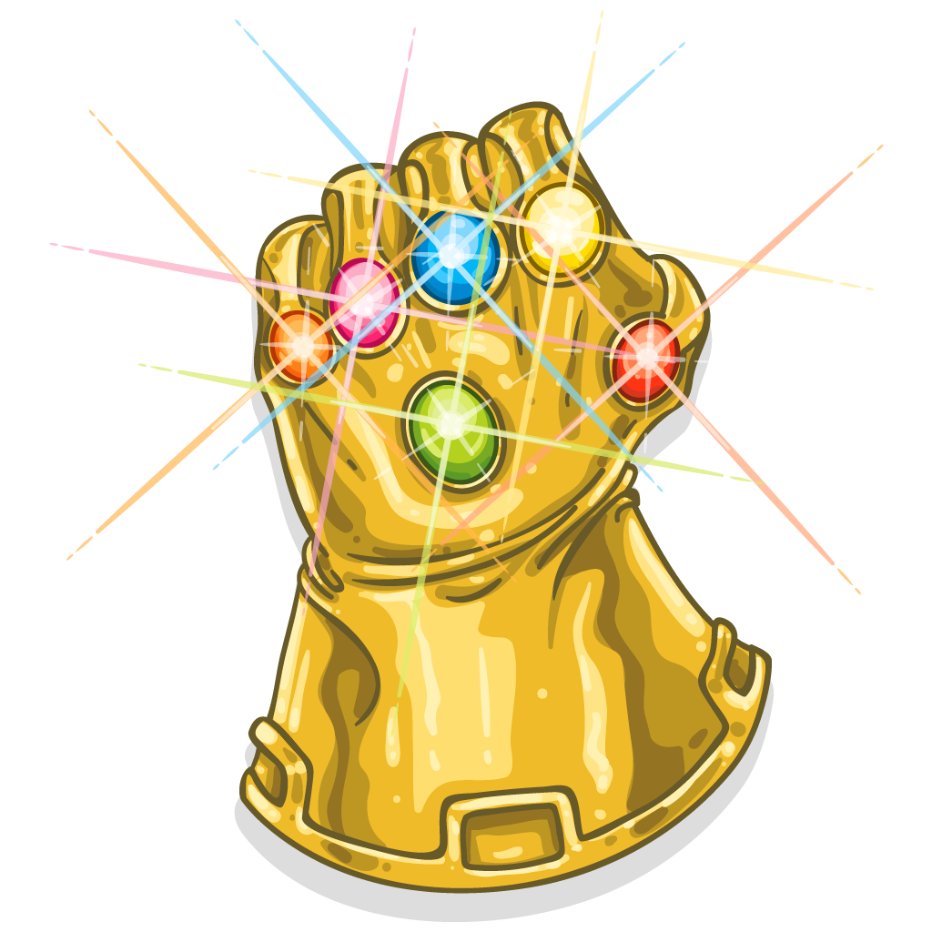 Download Free Infinity Youtube Glove T-Shirt Thanos The Gauntlet ICON