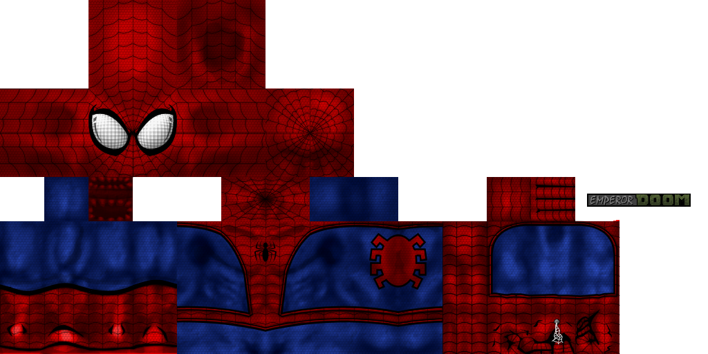 Spiderman Blue Square Minecraft Spider HQ Image Free PNG PNG Image