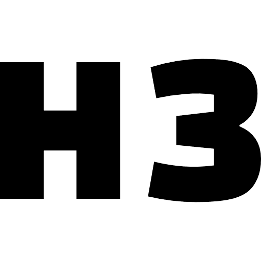 H3 Heading PNG Image