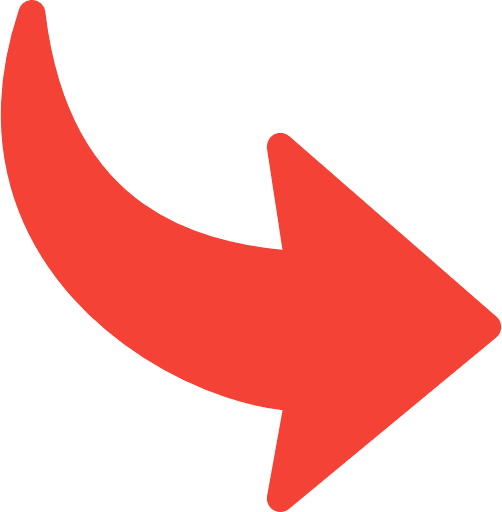 Curved Arrow Red Icon