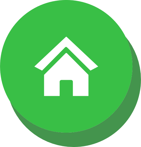 Home Button Green PNG Image