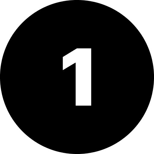 One Number Round PNG Image