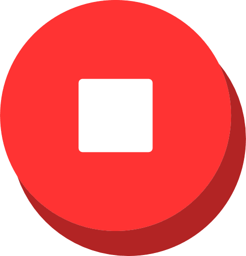 Stop Button Red PNG Image