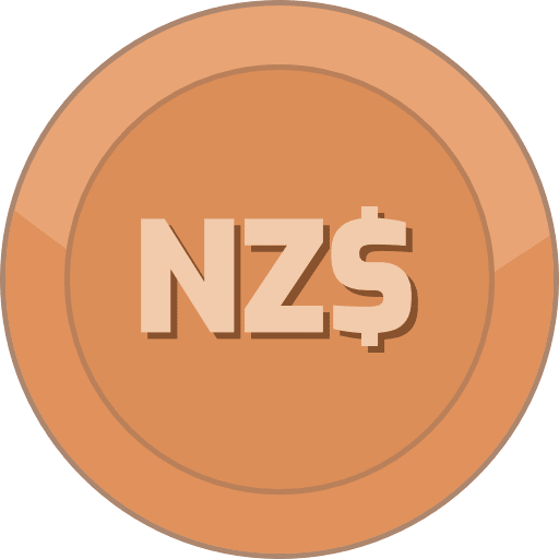Bronze Coin New Zealand Dollar PNG Image