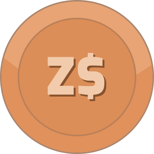 Bronze Coin Zimbabwean Dollar PNG Image