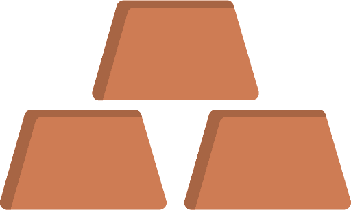 Copper Bars PNG Image