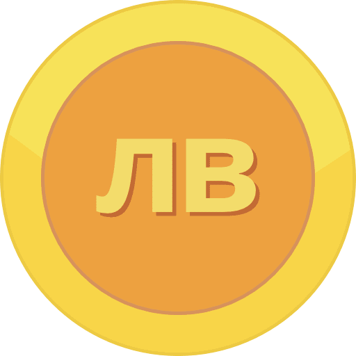 Gold Coin Bulgarian Lev PNG Image