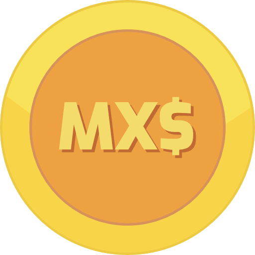 Gold Coin Mexican Peso PNG Image