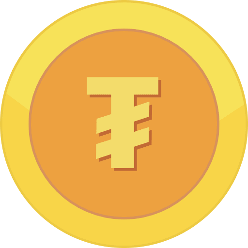 Gold Coin Mongolian Tugrik Icon