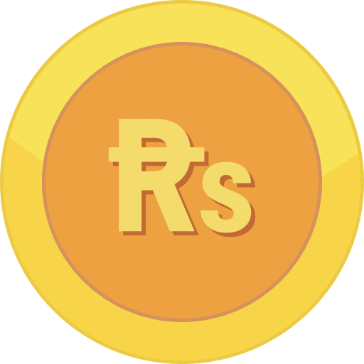 Gold Coin Pakistan Rupee PNG Image