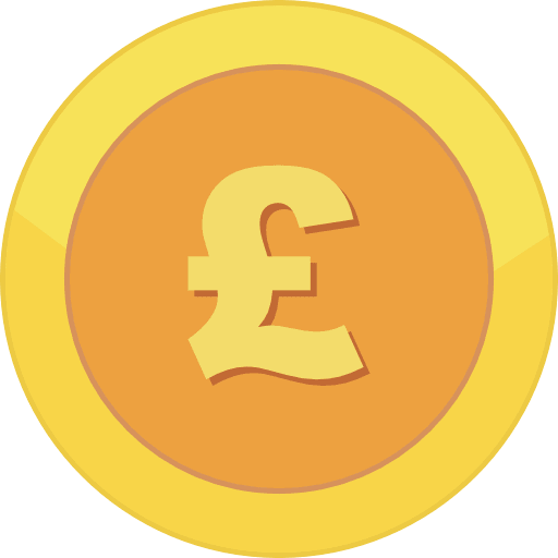Gold Coin Pound PNG Image