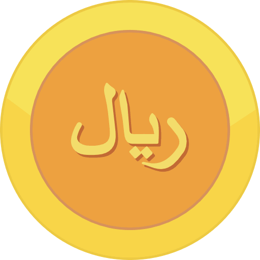 Gold Coin Saudi Arabia Riyal Icon