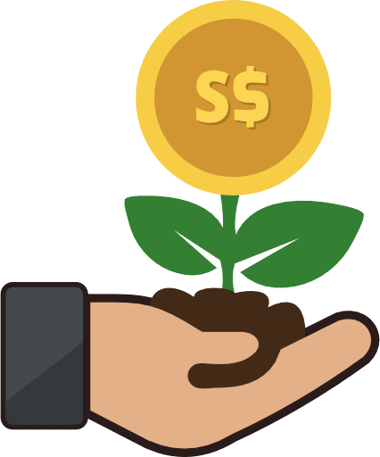 Investment Singapore Dollar Color PNG Image