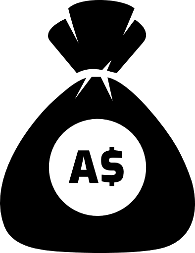 Money Bag Australian Dollar PNG Image