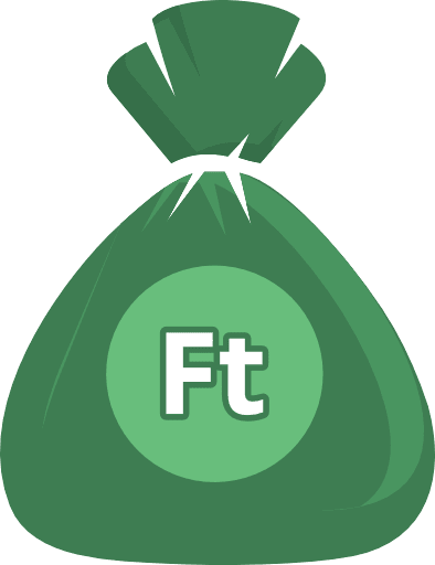 Money Bag Hungarian Forint Color PNG Image