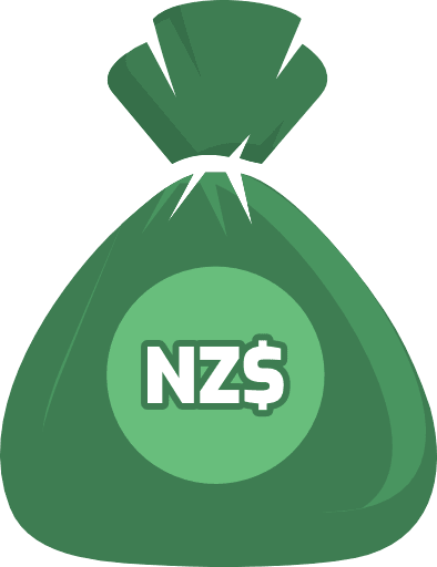 Money Bag New Zealand Dollar Color PNG Image