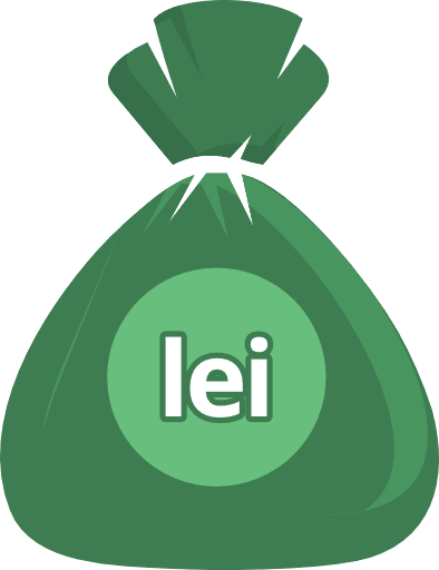 Money Bag Romanian Leu Color PNG Image