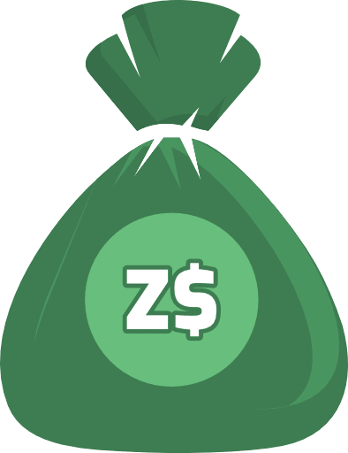 Money Bag Zimbabwean Dollar Color Icon