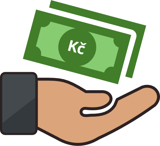 Money Notes Receiving Czech Koruna Color PNG Image